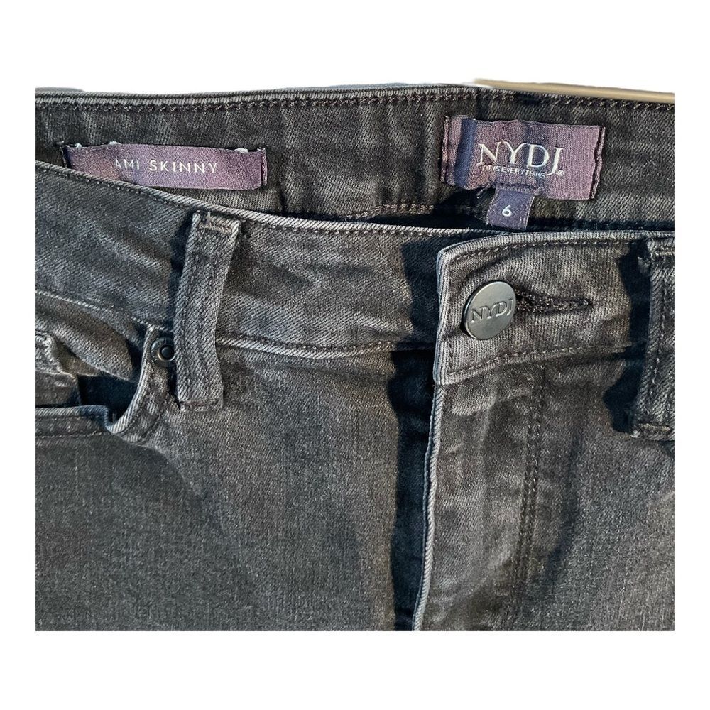 NYDJ Women’s Ami Skinny Black Lift Tuck Technology Jeans Denim Pants Size 6 - Picture 3 of 13
